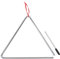 XDrum Triangel mit Schlägel - Triangle für Kinder und Musikalische Früherziehung - Schlaginstrument mit 25cm (10) Größe und Klöppel - Stahl Rhythmusinstument für Kindergarten
