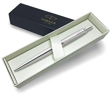 Parker Jotter Kugelschreiber, Edelstahl, schwarze Tinte