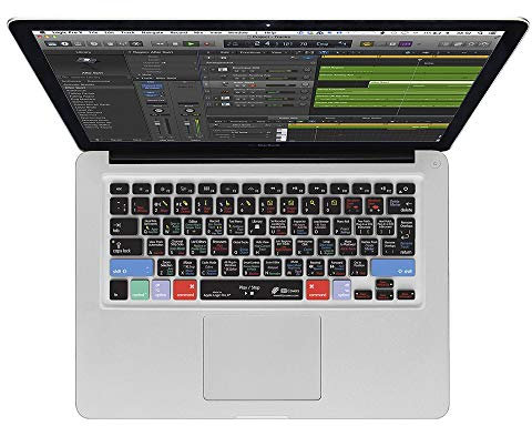 KB Covers Logic Pro X QWERTY Keyboard Case for 13 inch MacBook Air Pro Keyboard Transparent