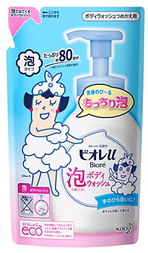 And out with Biore u Foam Nachfüll-Duschgel, 480 ml