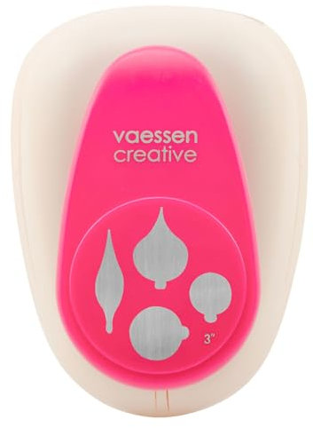Vaessen creative Perforatrice de Papier, Pourpre, Taille XXXL, Boules de Noël, Pour Projets DIY, Scrapbooking, Création de Cartes et Plus, 12,7 x 8,5 x 6,7 cm