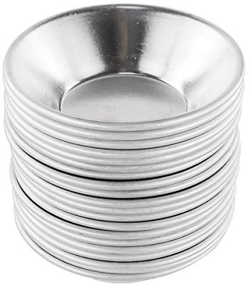 Bezall 20Pcs Egg Tart Molds, Mini Tart Pan for Baking, Aluminium Puto Mold Pie Tins Cupcake Pudding Cups Mould