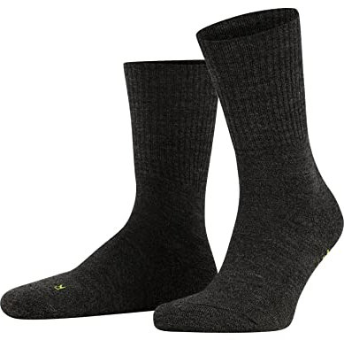 FALKE Unisex Socken Walkie Light U So Wolle Funktionsmaterial einfarbig 1 Paar, Grau Smog 3150, 44-45
