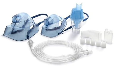 Omnibus B-SPEED Inhalationszubehör | Vernebler mit einstellbarer Zerstäubung | Kompatibel mit Omnibus & anderen Modellen | Latexfreie Masken für Kinder & Erwachsene | 6 ml Fassungsvermögen