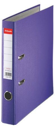 Esselte Essentials - Archivador de plástico (A4, 50 mm, 25 unidades), color morado