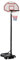 HOMCOM Canestro da Basket da Esterno con Supporto e Altezza Regolabile in Acciaio, 73x49x194-249 cm