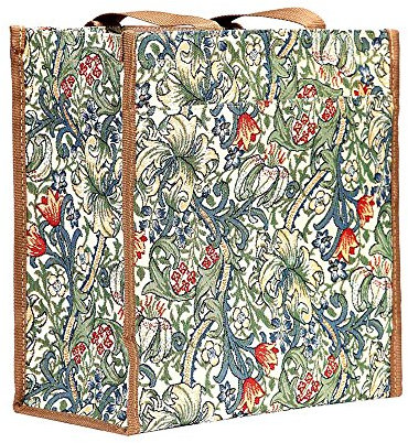 Signare Tapisserie Einkaufstasche, Shopper, Tragetasche, Shopper Damen Groß, Umhängetasche Damen (Goldene lilie)