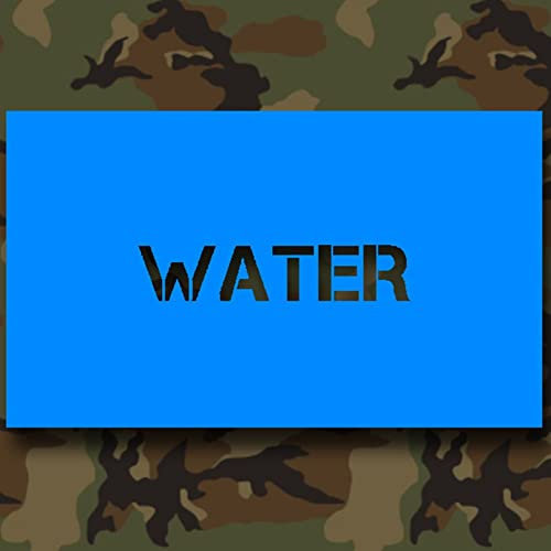 *peinture modèles autocollants-wATER- eau bidon uS army stencil pochoir pochoirs autocollants pour willys jeep dodge humvee véhicule militaire 7 cm #a452)