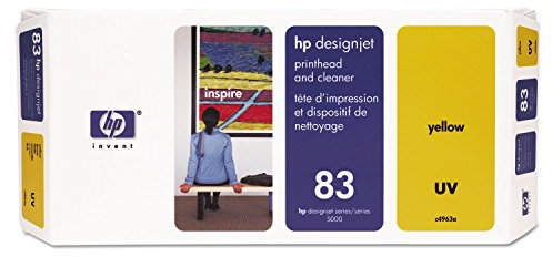HP C4963A 83 Druckkopf und Druckkopfreiniger Standardkapazität 680ml Multipack und UV, gelb