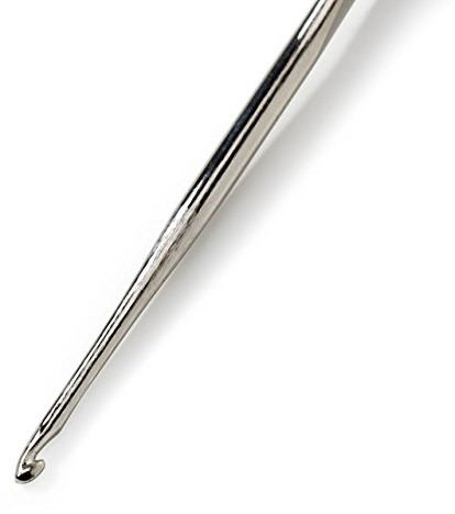 Prym 175851 Garn-Häkelnadeln ohne Griff ST 0,60 mm silberfarbig