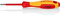 Knipex Tournevis pour vis à tête cruciforme Pozidriv® brunie, poignée isolante bi-matière, certifiée VDE 162 mm 98 25 00