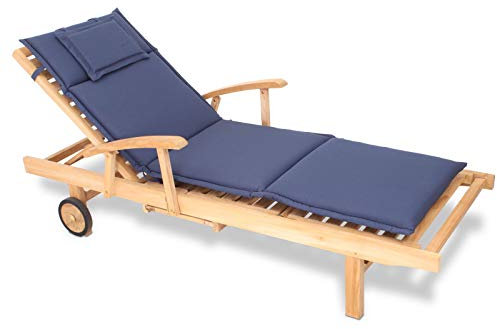 ROG garden-line AU15: Auflage FÜR Liege 196 x 58 cm - BLAU