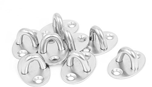 Sourcingmap Fan Light Fixture Metal U-Shaped Design Wall Ceiling Hook 8pcs
