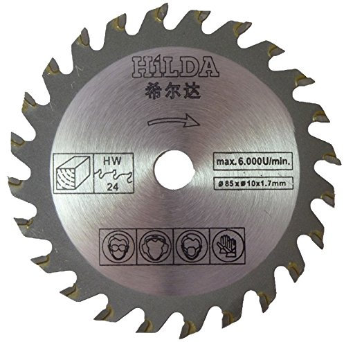 Circular Saw Blade for Batavia 7050560 XXL Speed Saw. 85mm Diameter x 10mm Bore x 24T Wood Cutting Blade