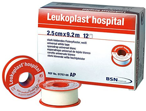 Leukoplast 1757 Verband, Hospital, 2,5 cm x 9,2 m (12-er Pack)