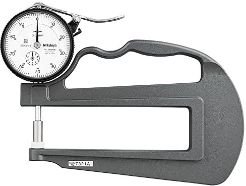 Mitutoyo 7321 - Calibro di spessore del quadrante: 0 mm-10 mm