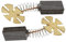 2x Kohlebürsten Kohlestifte Kohlen für AEG 6,5x12,5x20/24mm b4-32 222556
