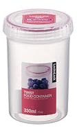 Lock & Lock runde Behälter, 1,3 l, transparent, Plastik, farblos, 330 ml
