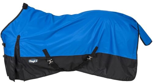 Tough 1 Tough-1 600 Denier wasserdichte Pferdedecke, 34-1625-4-84, Blau/Royal, 84