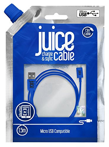 Juice Micro USB Charge and Sync Cable, 1.5M, Navy