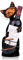 Tooarts Cat Wine Bottle Holder, Free Standing Wine Rack Metal Sculpture Crafts, Collectible Animal Figurines Home Decorations, Interior Kitchen Bar Decorations Gift for Cat Lovers and Wine Lovers