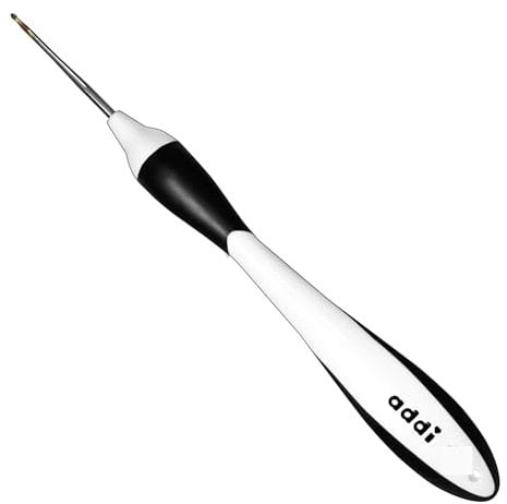 Addi 145-7 Swing Häkelnadeln 0,5 mm, Schwarz-weiß