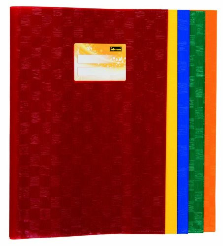 10 Heftumschläge/Hefthüllen DIN A4 / Baststruktur / 5 Farben