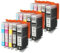 vhbw 15x Tintenpatronen kompatibel mit HP Photosmart B010, B109, B109a, B010A Drucker - Set Cyan, Magenta, Yellow, Schwarz, Photo Schwarz (Kompatibel)