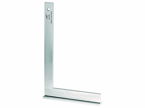 Helios-Preisser - Escuadra para carpintería con tope, galvanizada, Plateado, 0374416
