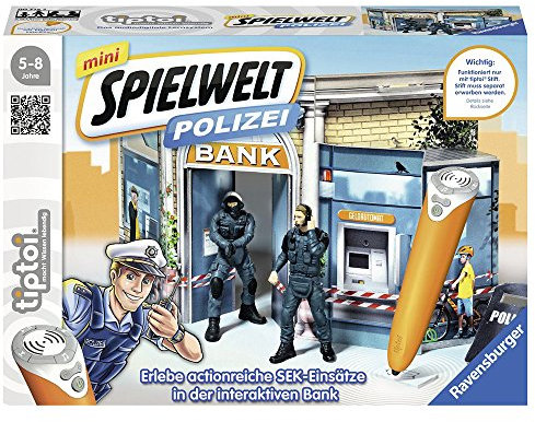 Ravensburger tiptoi mini Spielwelt Polizei: SEK-Einsatz - 00775 / Spielend den Alltag des Spezialeinsatzkommandos erleben