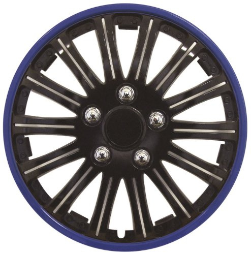 Streetwize - Lightning Gloss Blue/Black Sports Premium 14 in. Wheel Trim Automotive Exterior Car Accessories