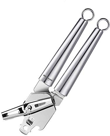 Westmark Apriscatole con levapsule e coperchio, lunghezza: 21,3 cm, acciaio inossidabile, Glory, argento, 18392270