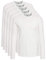 Lower East Men's LE133 Long-Sleeved Shirt, White, L (Pack of 5)