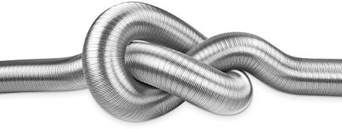 neverest® Semiflex Tuyau flexible en aluminium 80 mm Longueur 3 m Pour climatisation, sèche-linge, four Résistant à la chaleur et à la corrosion
