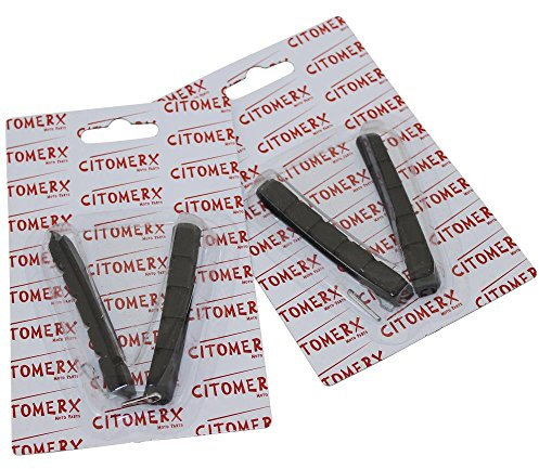 2 Paar Fahrrad Bremsbeläge, Bremsklötze, Bremsschuhe CMX 72mm schwarz für Shimano XTR, Deore XT V-Bremsanlage