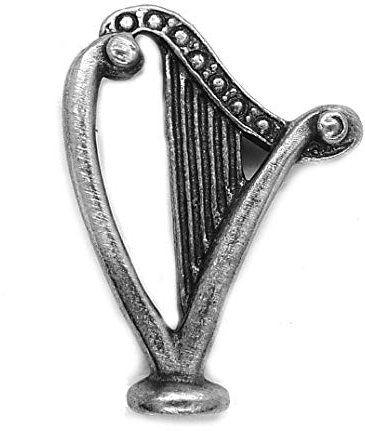 Pin Badges Keltische Harfe Zinn