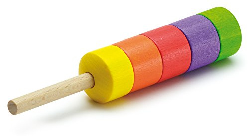 Erzi 14060 EIS am Stiel Kunterbunt aus Holz, Kaufladenspielzeug für Kinder | Kaufmannsladen, Rollenspiele, Kreative Spielwelten gestalten