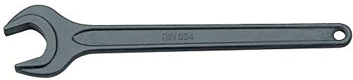 GEDORE Einmaulschlüssel, 5/8 Zoll, Mit Aufhängeloch, Hochwertiger Vanadium-Stahl, Blendfreie Optik, Manganphosphatiert, Nach DIN 894 894 5/8AF