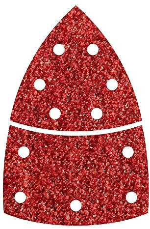 wolfcraft 1811000 10 Haft-Schleifblätter mit Base K40, gelocht