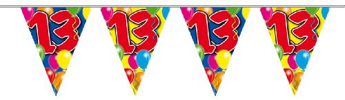Wimpelkette Ballons 13 Jahr 10m (FOLAT)