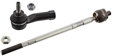 febi bilstein 37631 Spurstange mit Endstück, Mutter und Sicherungsmutter, 1 Stück