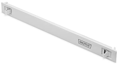 DIGITUS 19 Blindabdeckung 1HE, Blende für Netzwerk- & Serverschränke, Snap-In, ABS Kunststoff, Grau