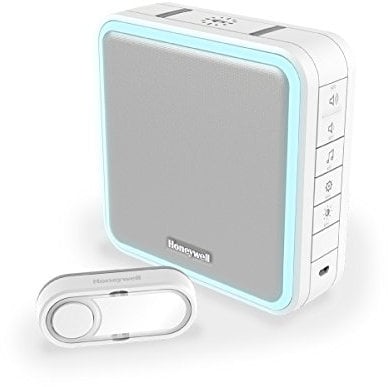 Honeywell DC915S Kit de Carillon sans fil avec halo lumineux Blanc 200 m