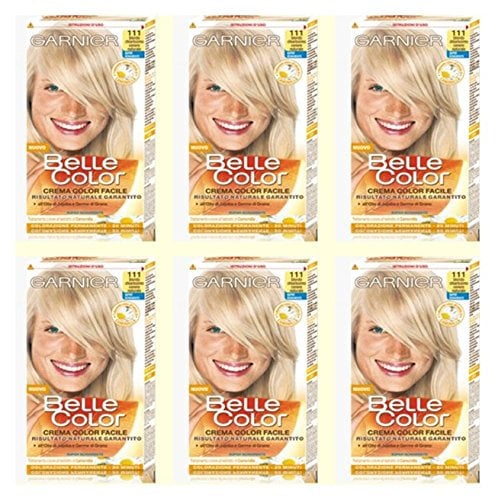 6 x Belle Color CR.COL.Blond Lightest Ash 111
