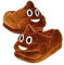 Emoción Dibujos Animados de Peluche Zapatilla, Invierno Cálida casa Zapatos Antideslizante Unisex (Marrón)