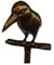 Eisvogel, Bronzefigur Vogel, Tierfigur aus Bronze, Dekoration