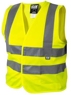Scan WWHVWC9 High Visibility Waistcoat - Yellow