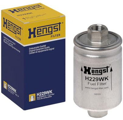 HENGST - Kraftstofffilter H229WK - Hochwertiger Kraftstoff-Leitungsfilter für KFZ - Entfernt Staub und Schmutz aus Otto- oder Dieselmotoren - Schützt das Einspritzsystem