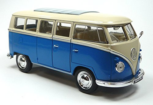 VW Bus Bus Bulli T1 (1963) 1:31 blau Modellauto ca. 14cm von WELLYNDHware!