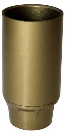 Tibelec 807530 Douille pour Ampoule E14 Isolée Lisse Culot Femelle 10x1 Bakélite Or 2,7 x 5,3 cm